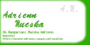 adrienn mucska business card